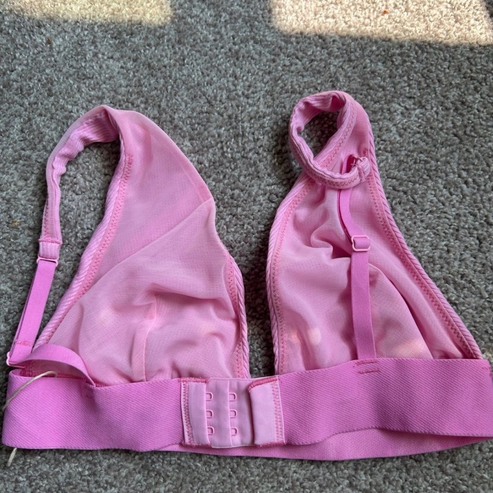 Pink Ribbed Bralette - Picture 2 of 2